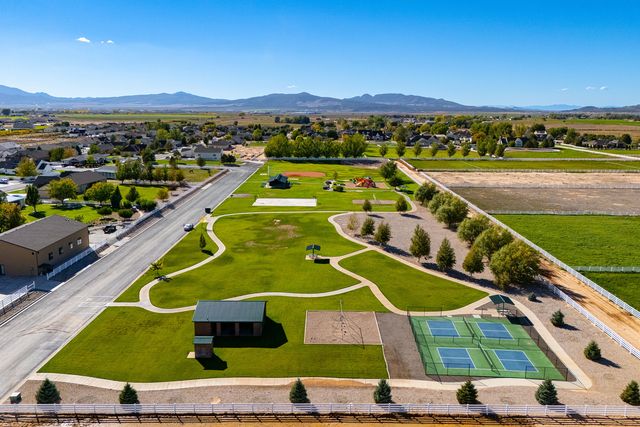 Aerial view of the multi-sport park and walking paths